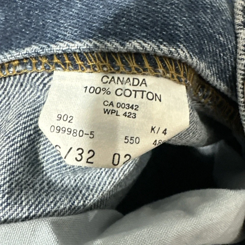 VTG‎ Levi's 550 Relaxed Fit Tapered Leg Men's Jeans Sz 36 Stonewash Canada Made